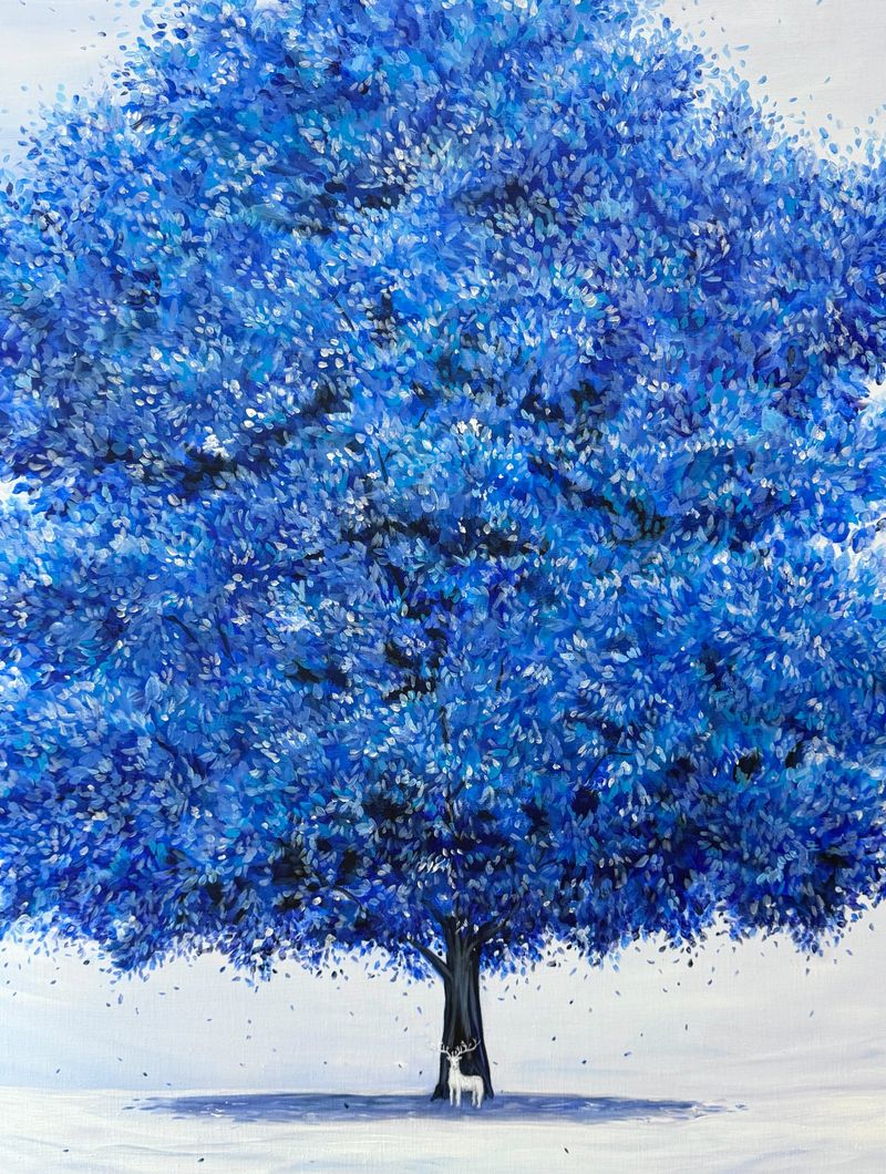 나무의 기억 ; White deer -14731