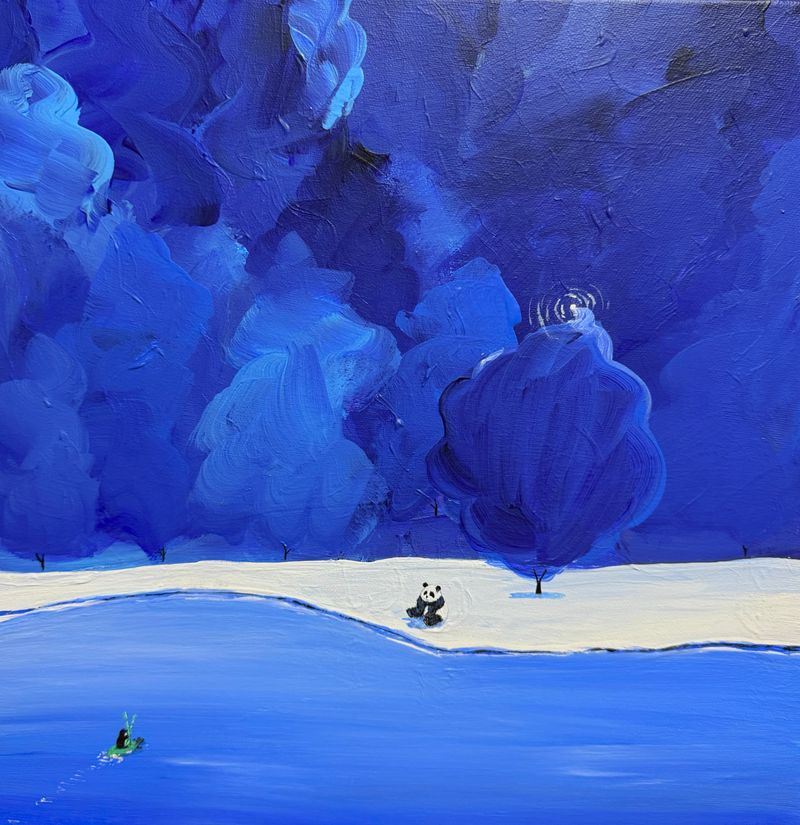 숲의 기억 ; 팬더와 펭귄 -14742