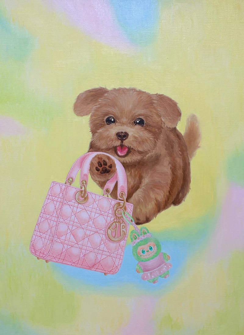 Luxury bag And Puppy-41130