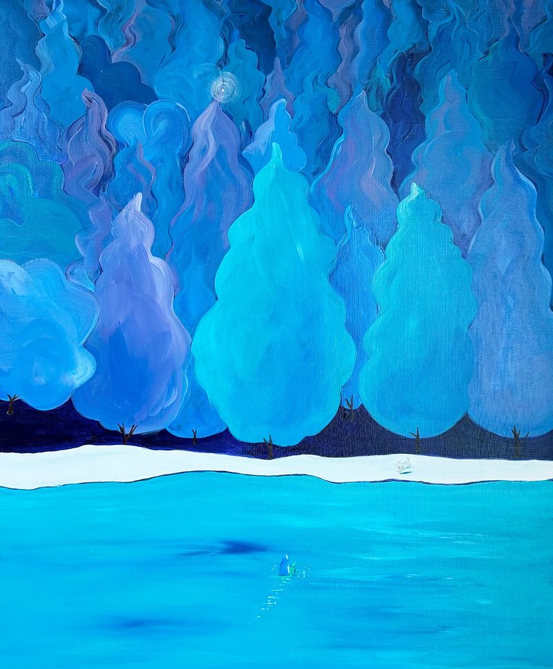 숲의 기억 ; 강아지와 펭귄 그리고 거북이-7343