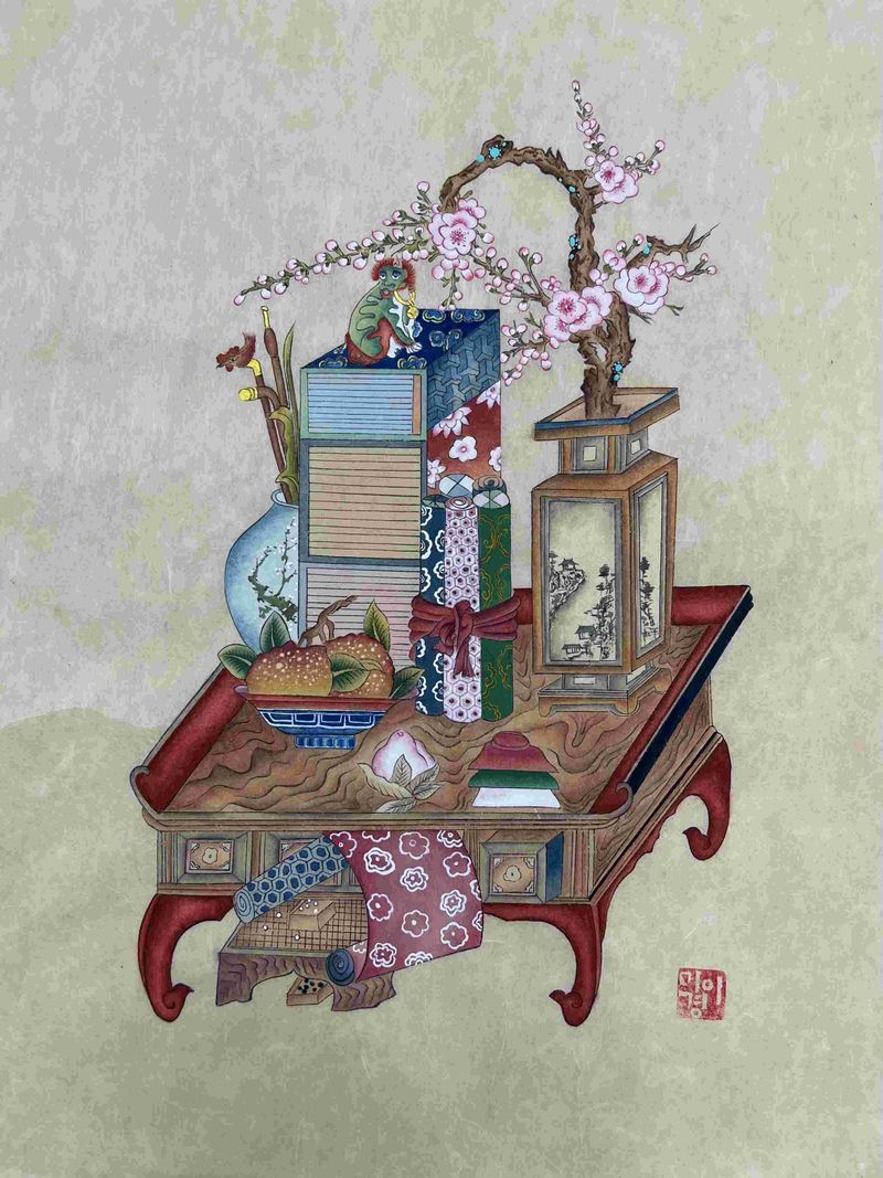Lee, Meegyung/ Chaekgeori (Books and Scholar's Objects)-55041