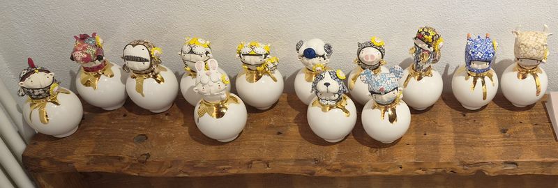 Min, Eunhee/ A Jar Full of Joy Ceramic Sculpture Variable Installathion (One price each)-56178