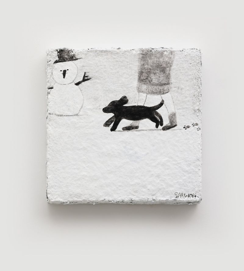 With a Snowman-34011