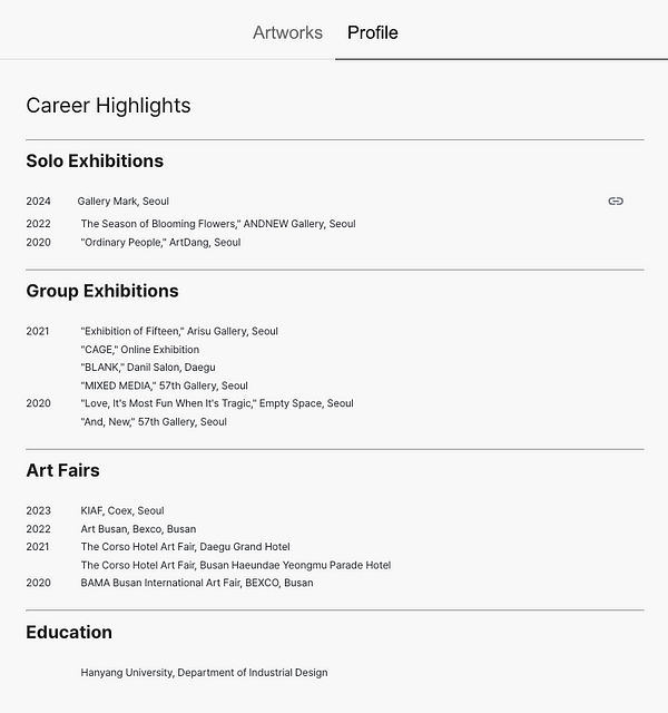 Artist CV 작성법: 쉽고 간단한 가이드-1