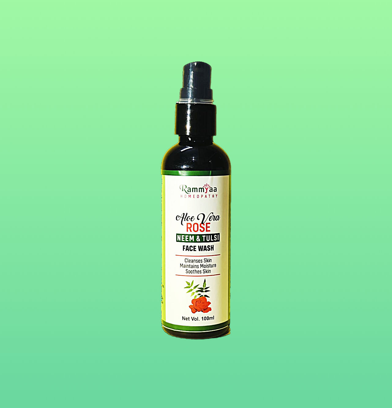 Rammyaa Aloevera Rose Neem and Tulsi Facewash