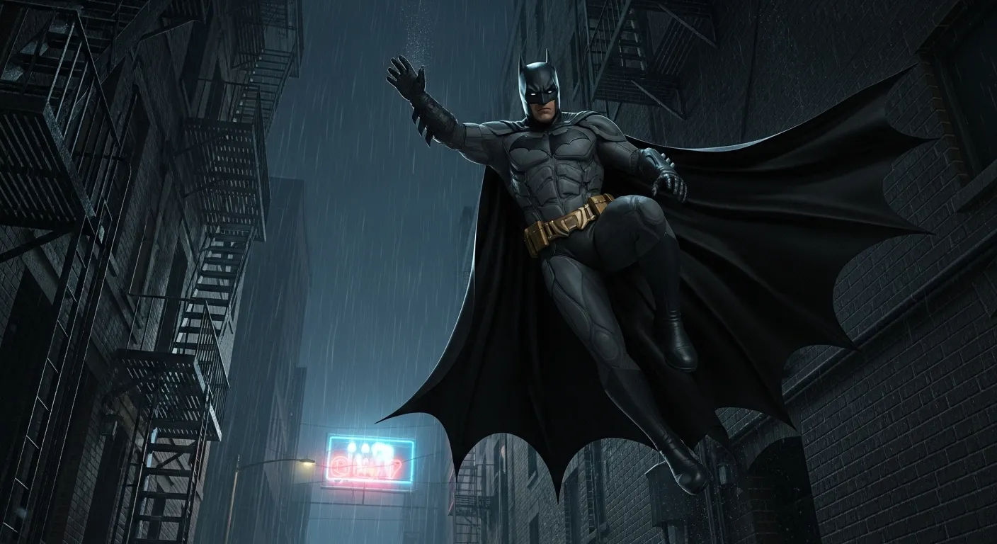 Batman going down