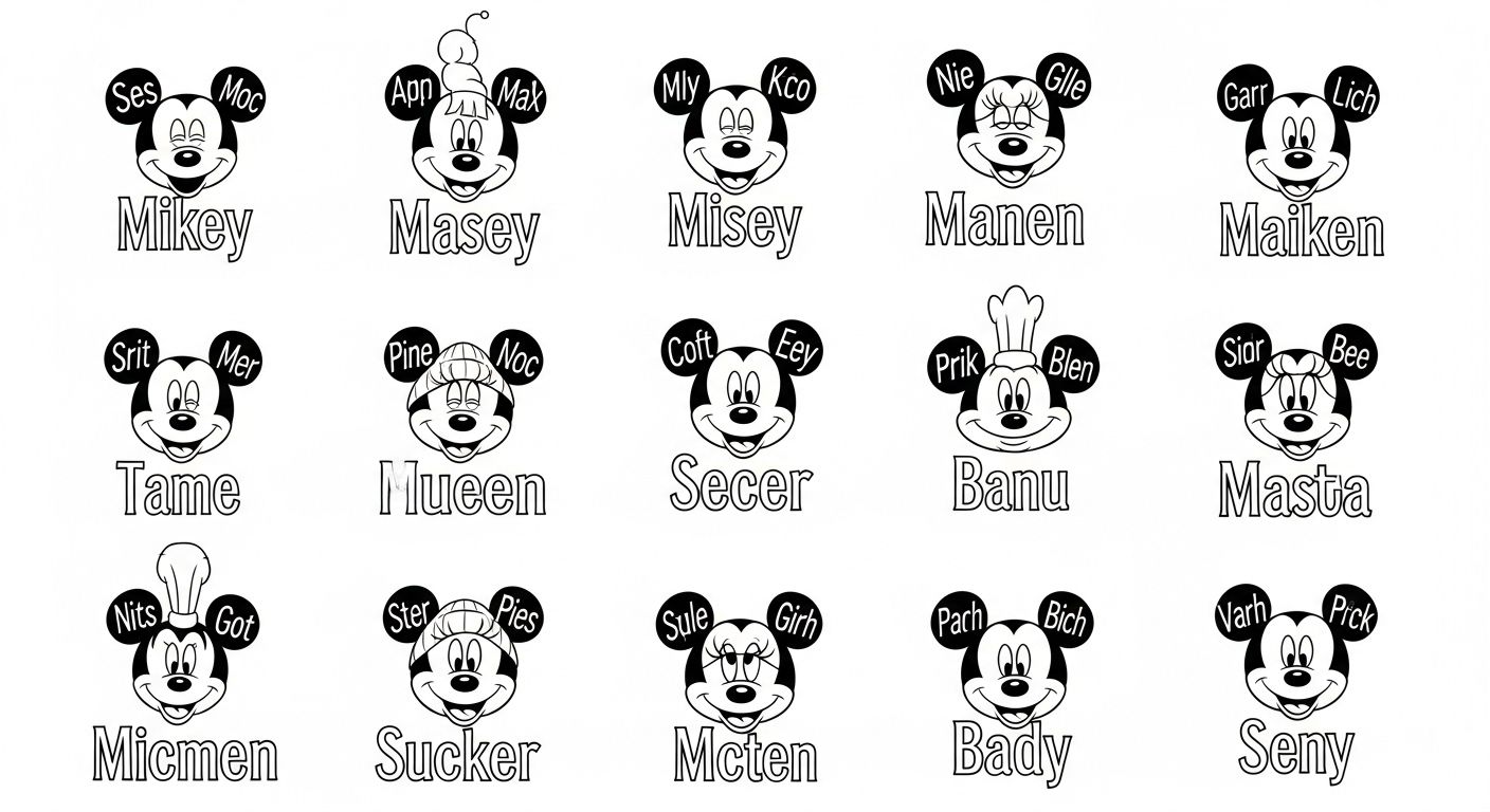 mickey mouse characters names