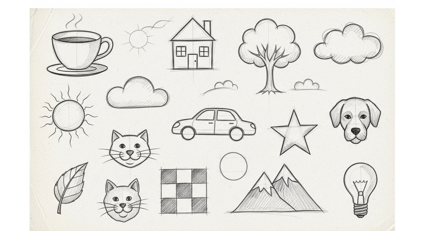 sketches to draw easy