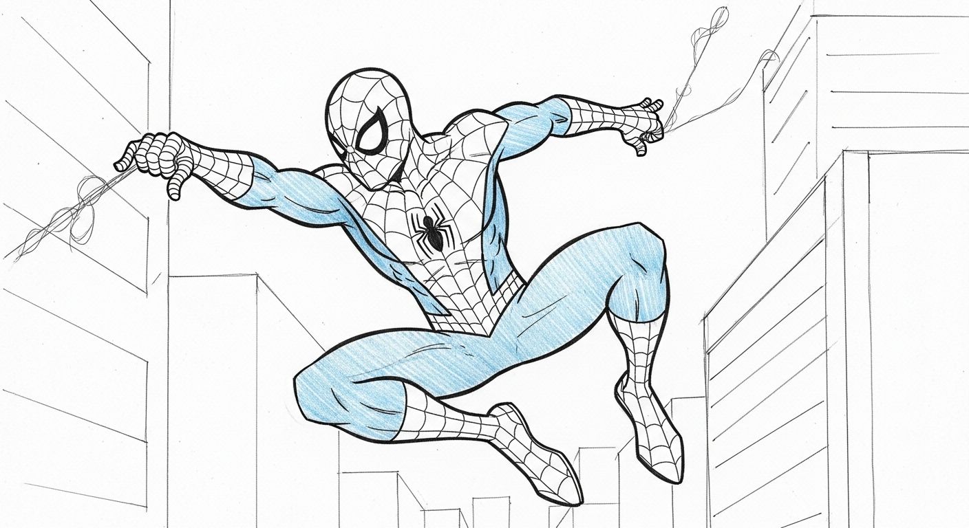 Spider Man Sketch Easy Hero Drawing Hacks