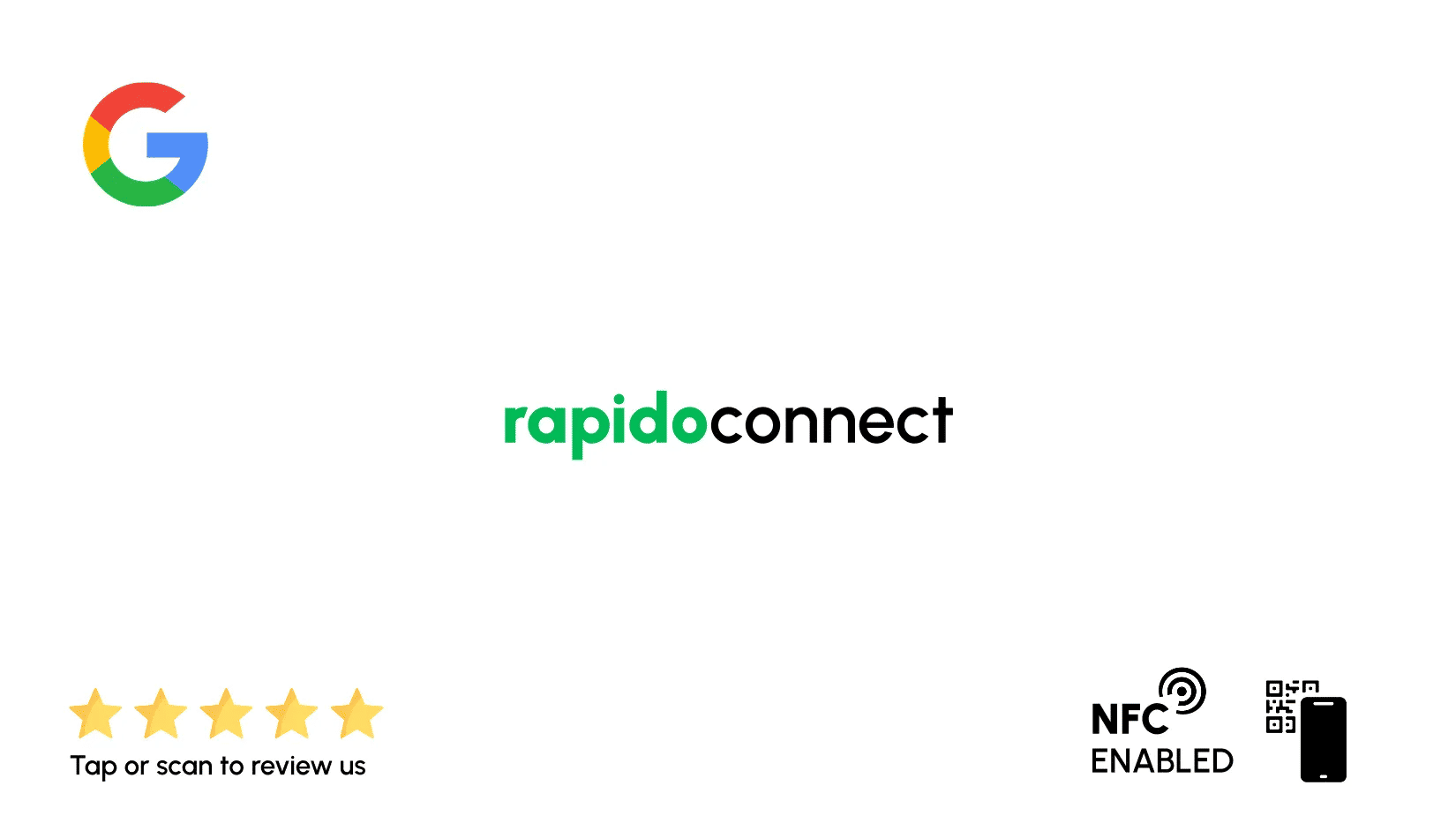 Google Review NFC Card for Saudi businesses - tap to review - 4