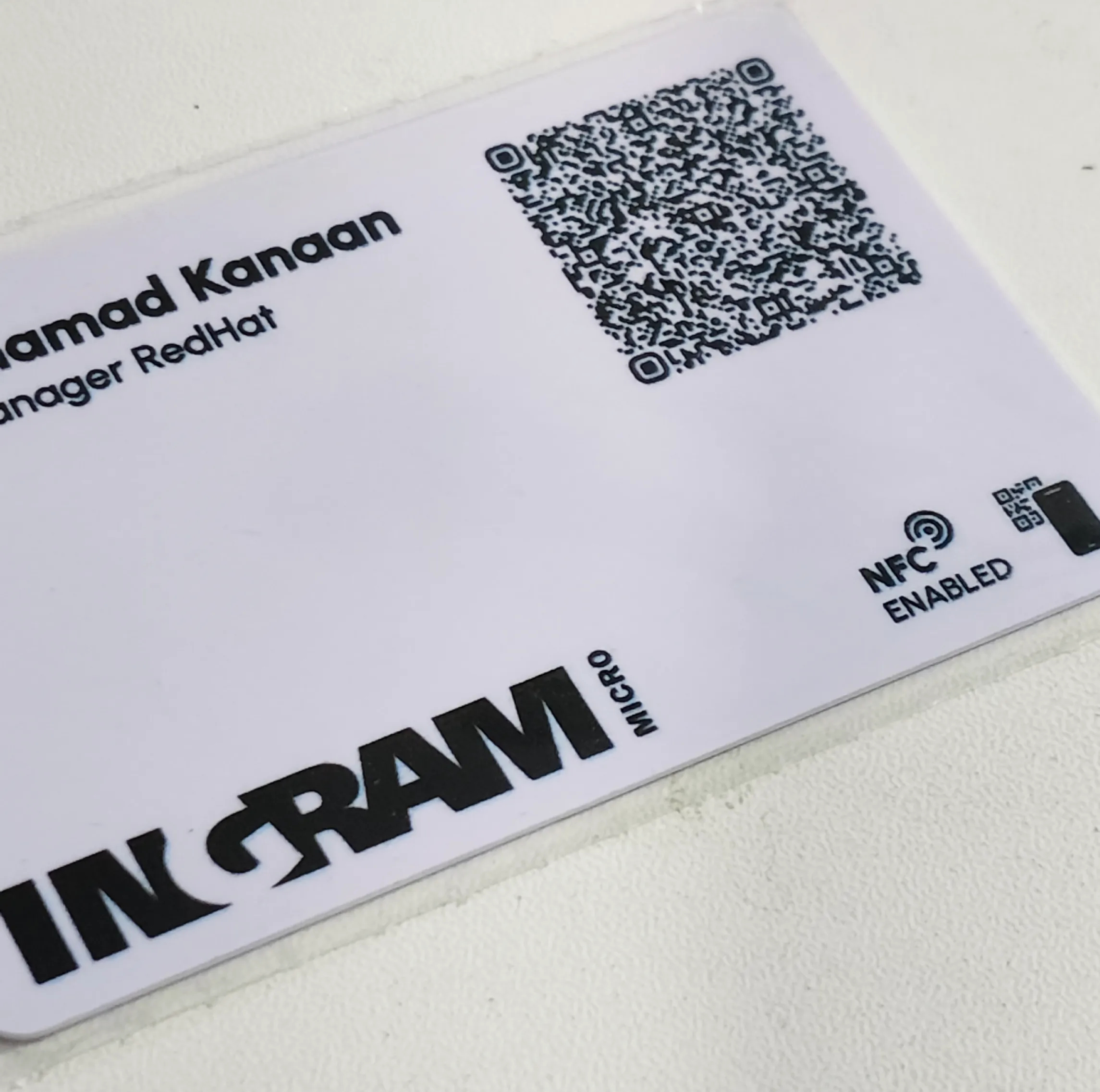 Client holding card 33