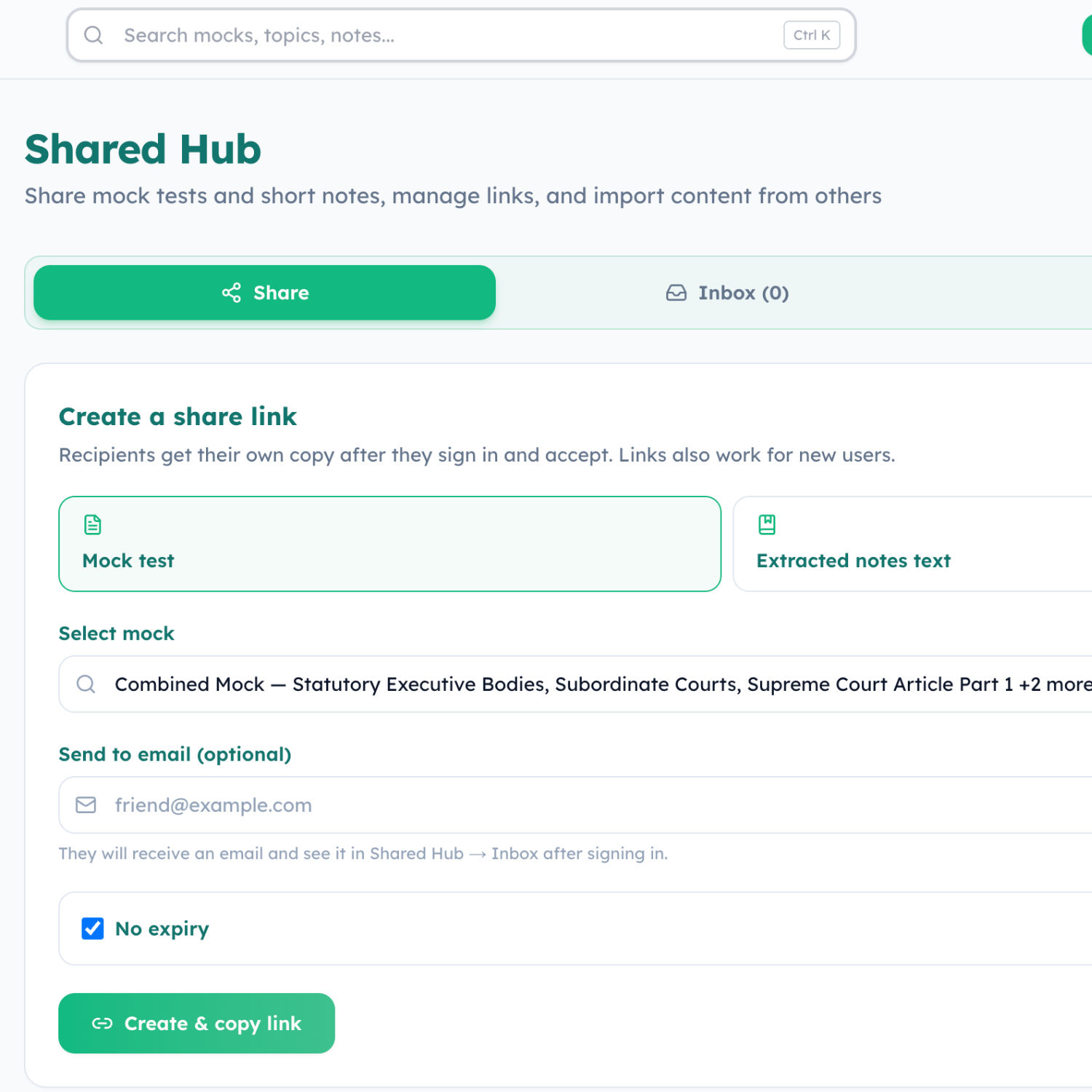 Mock Rail AI Shared Hub for notes and mocks