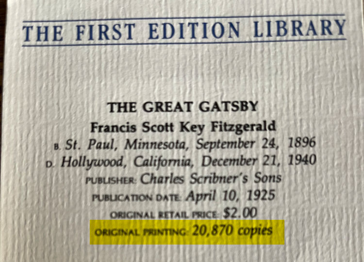 How Much is a First Edition of The Great Gatsby Worth?