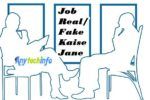 fake vs real Job In Hindi