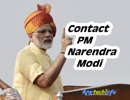 Contact PM Narendra Modi