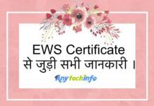 EWS Certificate क्या है, इसे बनाने के लिए ज़रूरी दस्तावेज ? ews category,ews means,ews certificate online कैसे बनाए ? , ews criteria,ews eligibility,ews form, ews form PDF, ews form download । EWS Certificate