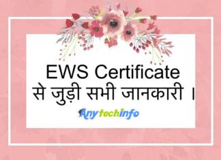 EWS Certificate क्या है, इसे बनाने के लिए ज़रूरी दस्तावेज ? ews category,ews means,ews certificate online कैसे बनाए ? , ews criteria,ews eligibility,ews form, ews form PDF, ews form download । EWS Certificate