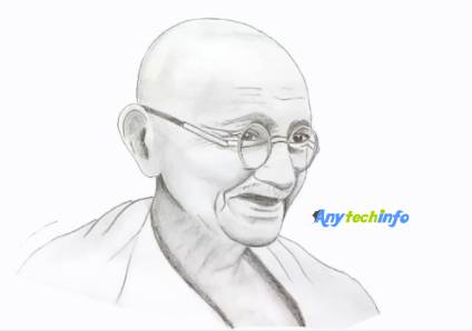 How to draw Mahatma Gandhi easy  YouTube