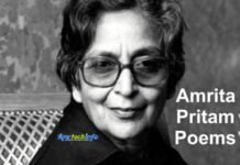 Top 10 Amrita Pritam Poems । अमृता प्रीतम की 10 कवितायें जिन्हें आप भूल नहीं सकते है। पहचान, सिगरेट, कुफ़्र, शहर,एक मुलाक़ात ,दावत, मुक़ाम, राजनीति, मुबारक, मैं तुझे फिर मिलूँगी, Amrita Pritam