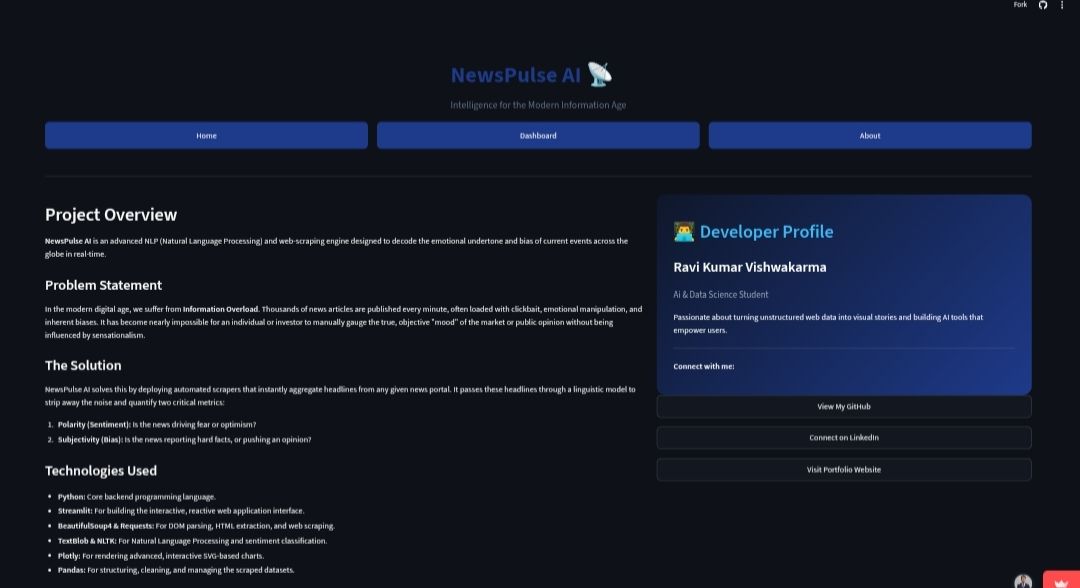 NewsPulse AI application screenshot