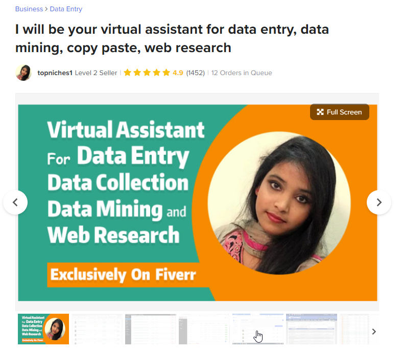 data entry virtual assistant service