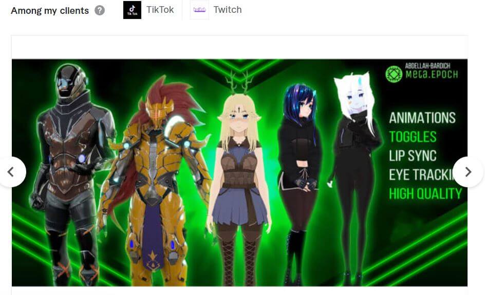 Abdellah VR Chat Avatars Gig