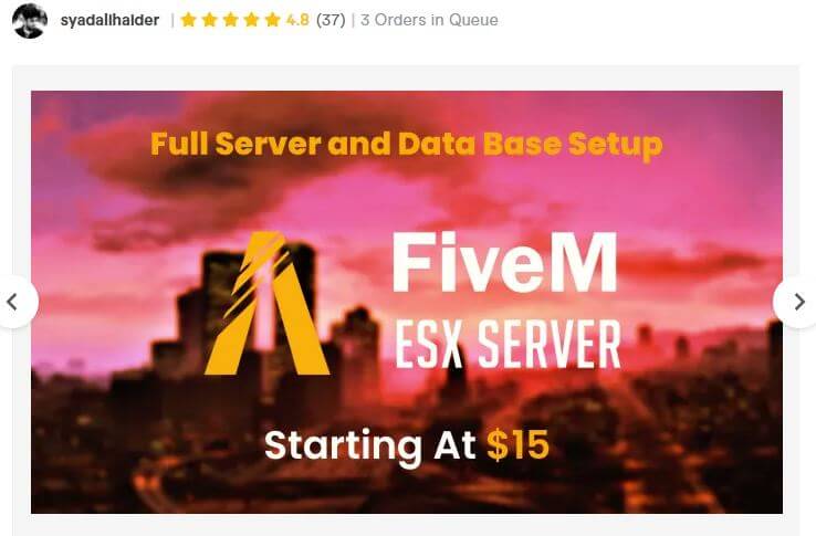 Custom FiveM Roleplay ESX Server For Sale