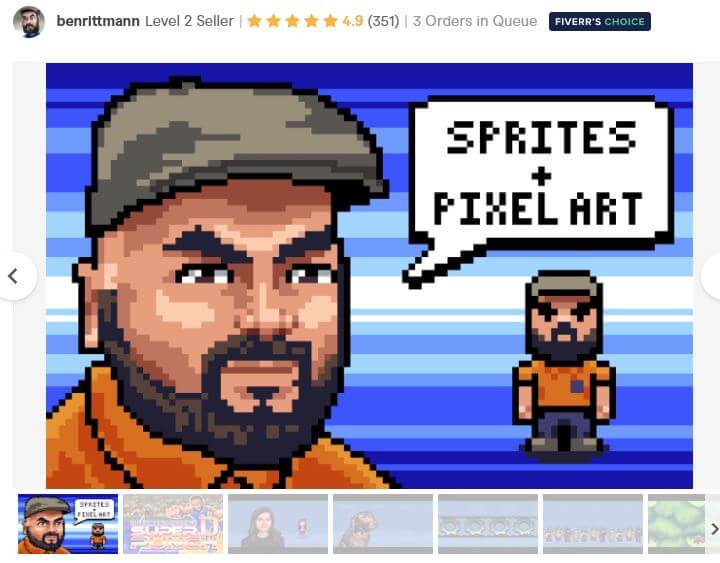 8 bit or 16 bit sprites for games or pixel art