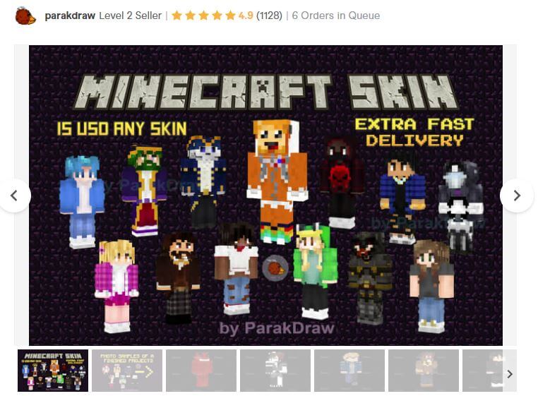 Minecraft skin designer