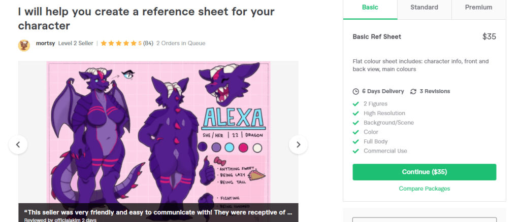 FURRY REFERENCE SHEET EXPERT