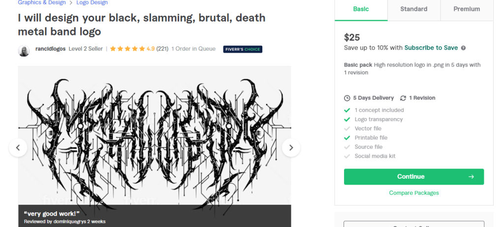 SEASONED BLACK METAL ARTIST WITH FIVERR’S CHOICE BADGE