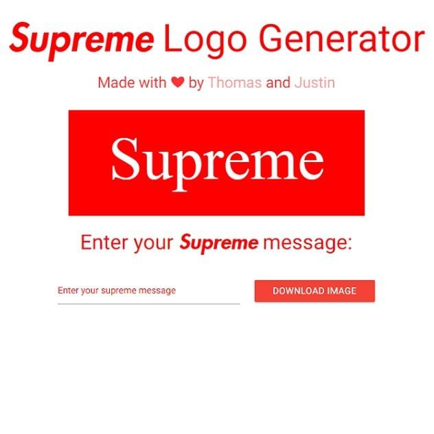 thomashobohm supreme logo generator