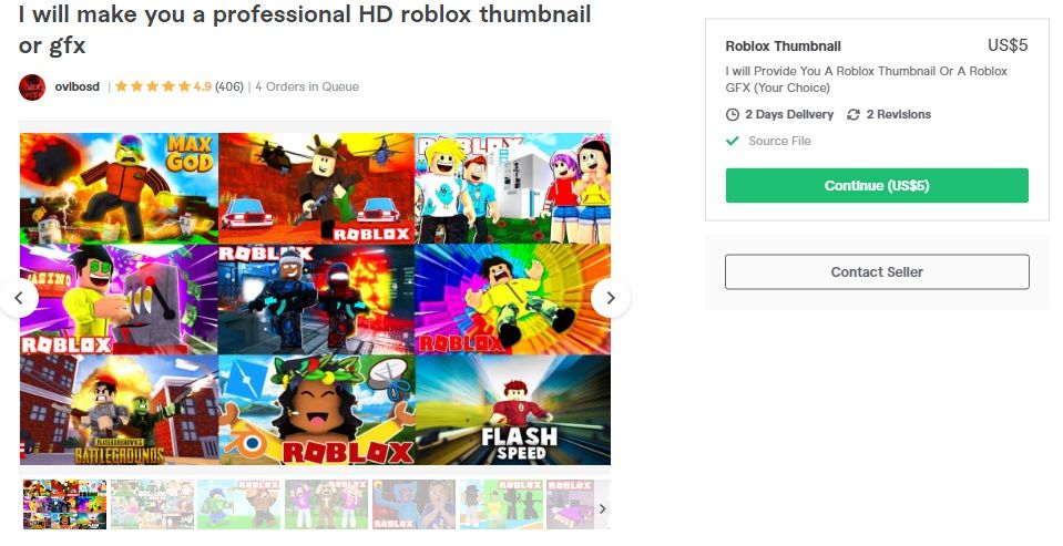 Create a roblox gfx, game thumbnail and more by Juanpaaguirremu