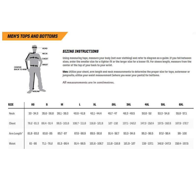 Paul Stuart Size Chart