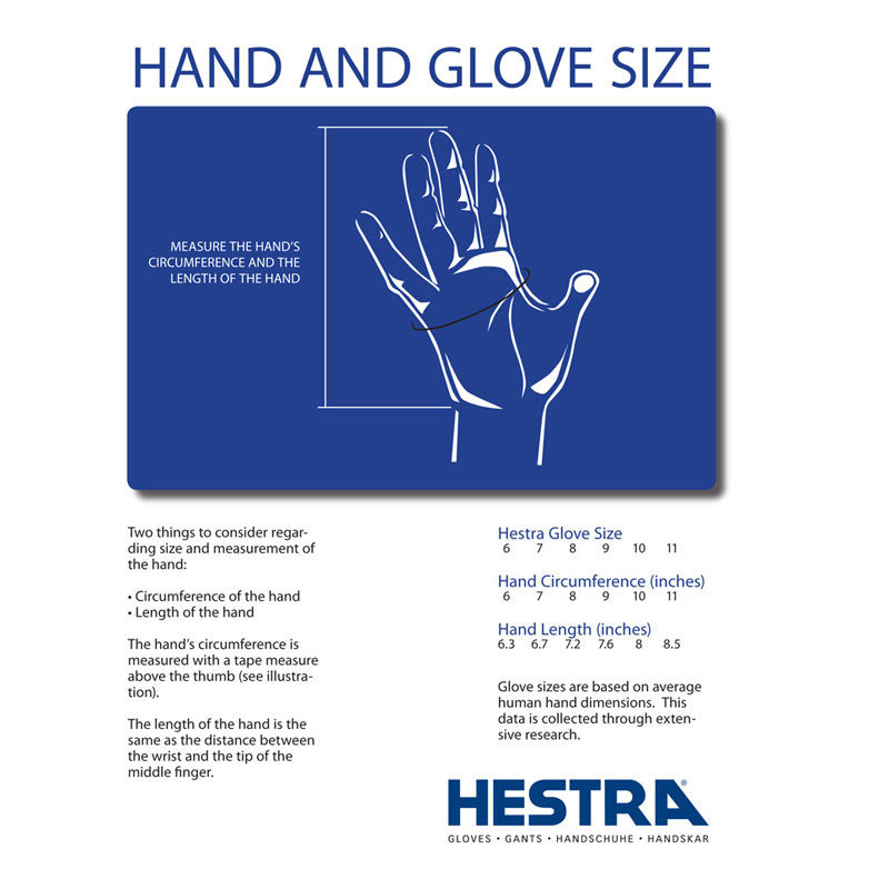 Hestra Glove Sizing Chart
