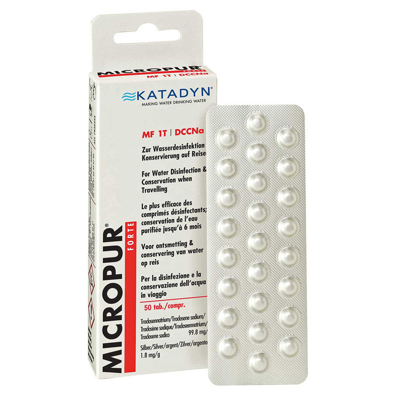 Katadyn Micropur Forte MF 1T Water Purification Tablets - 50 Tablets