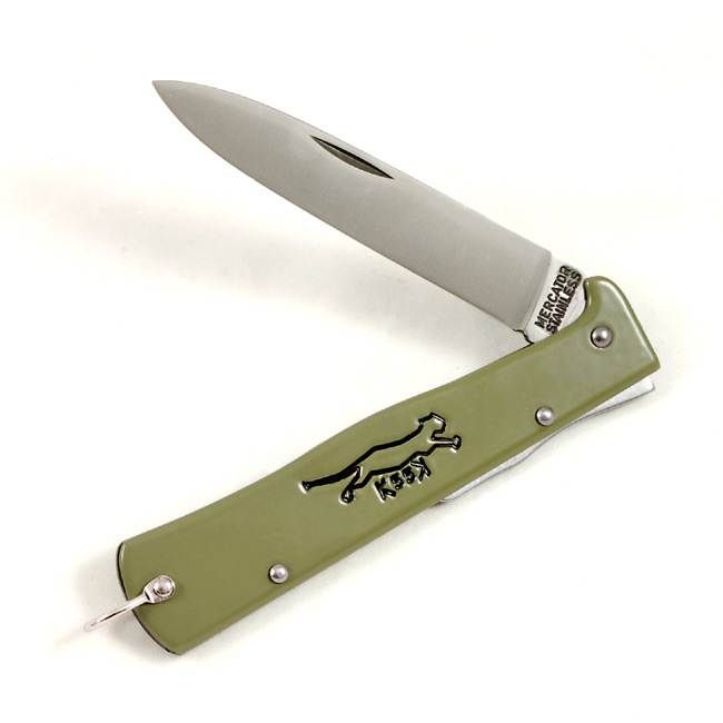 Otter Mercator Solingen K55 Lockback Folding Knife 3.5 Plain Stainless  Steel Blade and Handles - KnifeCenter - K10826R