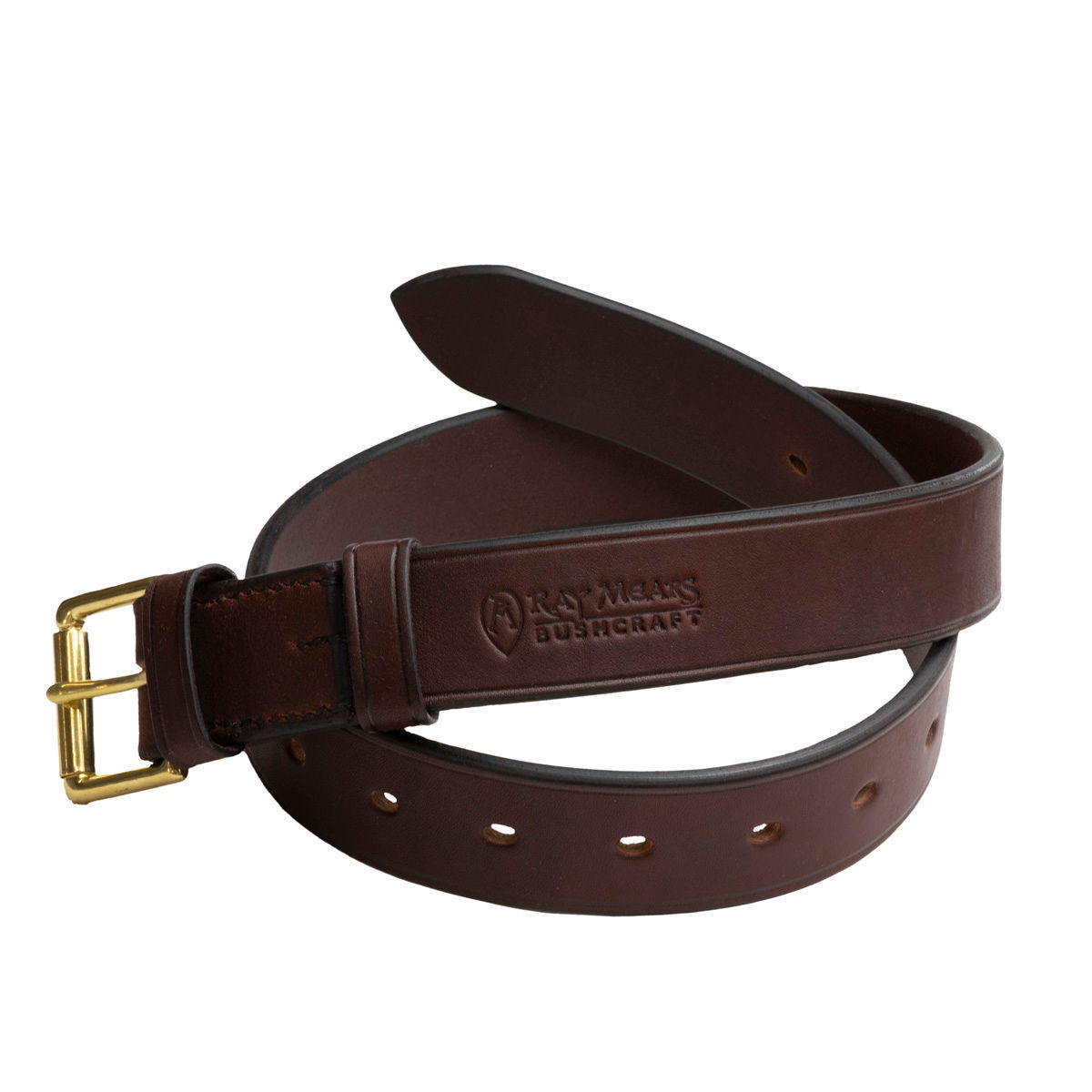 Leather Belt-Standard Natural vegetable-tanned leather belt, 1 1/2