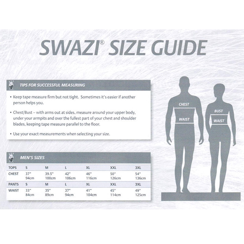 Swazi Sizing Chart