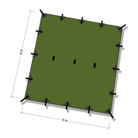 DD Tarp 4x4 - Olive Green