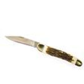 Grohmann Slimline Folding Pocket Knife - Natural Staghorn Handle