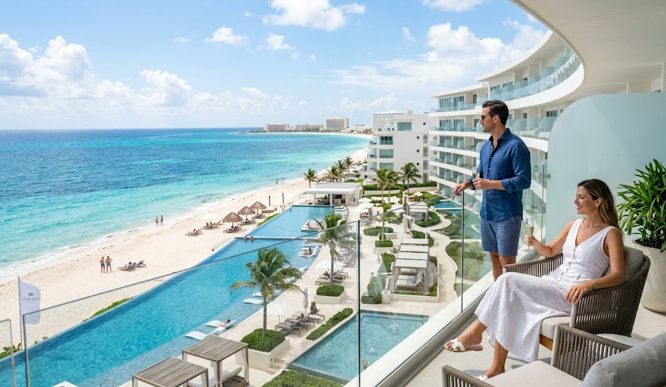 Le Blanc Spa Resort: The gold standard of all-inclusive in Cancun Le Blanc Spa Resort Cancun luxury pools and beachfront panoramic view