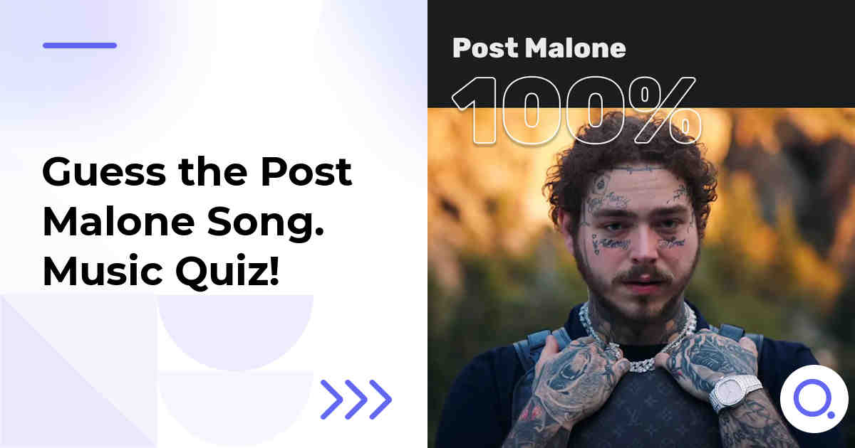 Guess the Post Malone Song :: Music Quiz!
