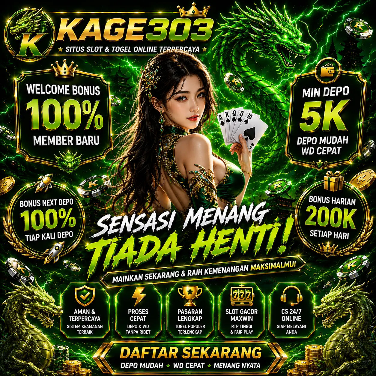 Galeri foto KAGE303: Slot Gacor Hari Ini Tempat Scatter Datang Kayak Paket COD Tengah Malam di Bali