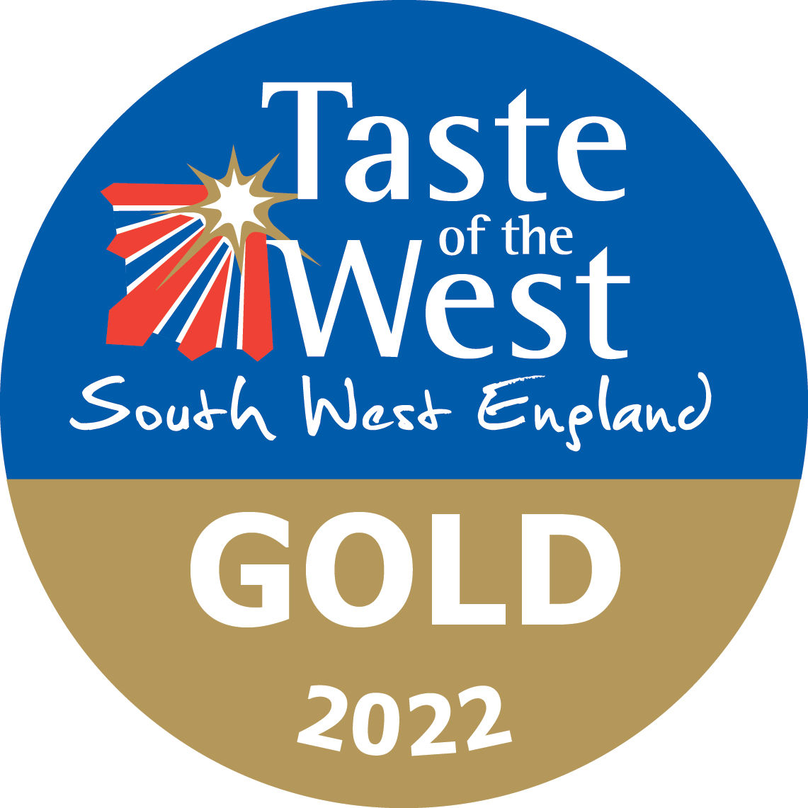 Taste of the West Gold Award 2022 for the South West of England