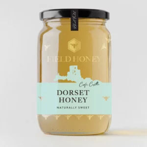 A jar of Dorset Set Honey from Field Honey