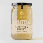 A jar of Salisbury set honey from Field Honey