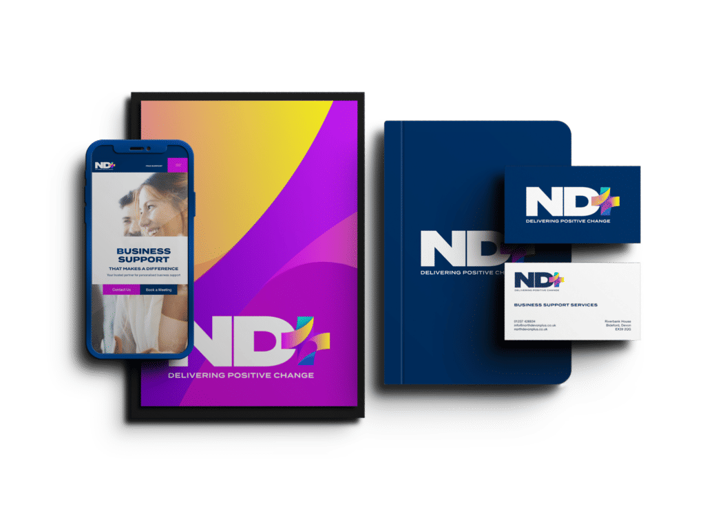 North Devon plus branding across marketing collateral