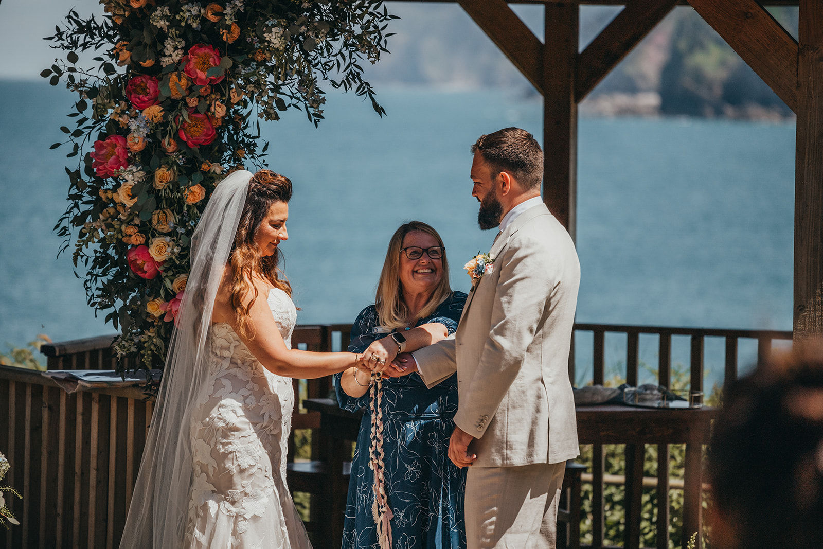 Wedding with Sue Denham at Watermouth Cove