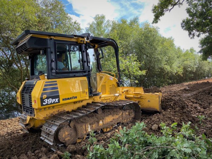 One of the Red Bull Equipment Bulldozers.